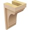 Ekena Millwork 5"W x 5"D x 10"H Wide Warren Rough Cedar Woodgrain TimberThane Corbel, Primed Tan CORUR05X05X10WARRCPR - alternate 3